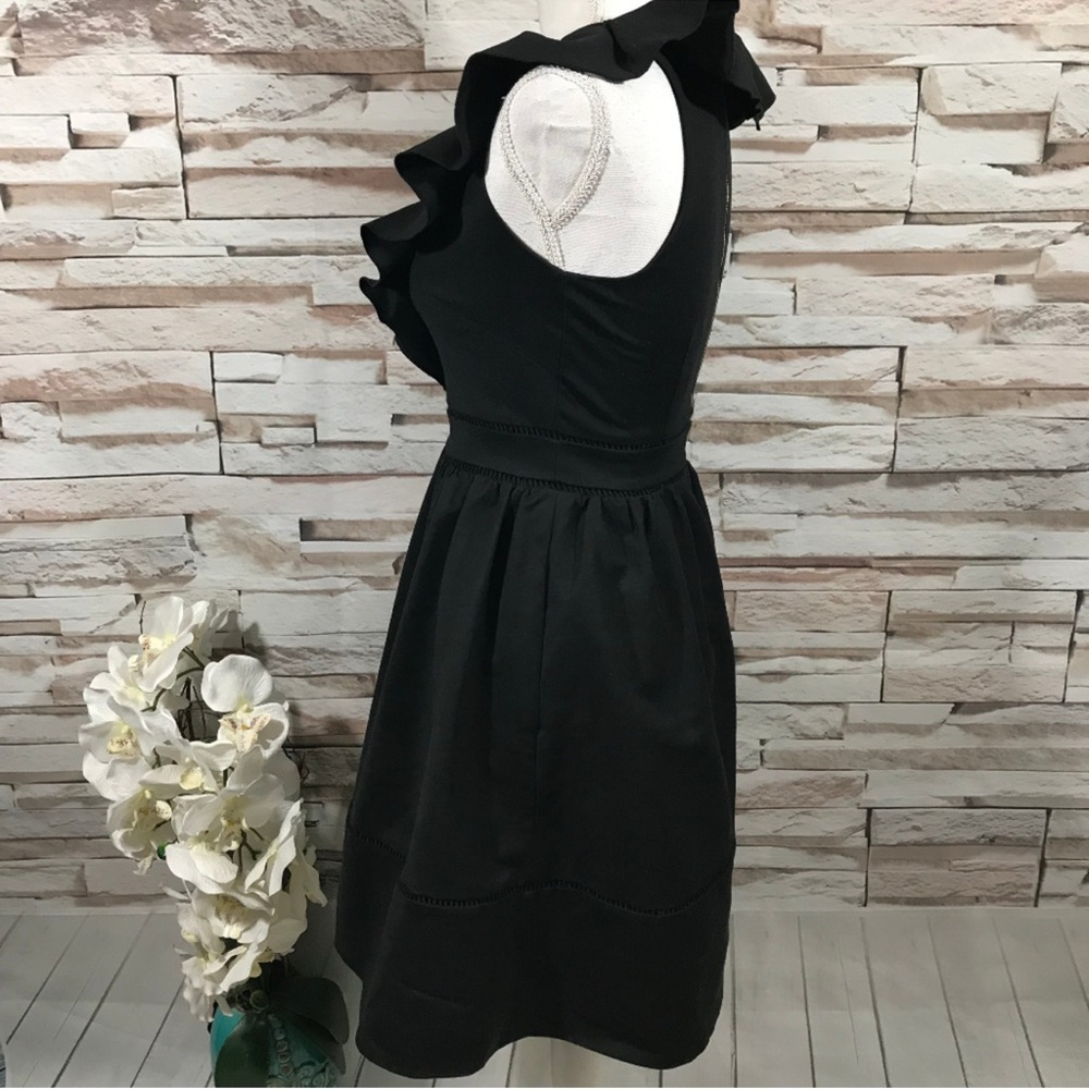 Kate Spade Black Ruffle Mini Dress - Picture 5 of 8